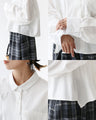Delicate and three-dimensional butterfly embroidered blouse