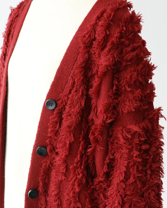 A fluffy cardigan that won't easily get bloated