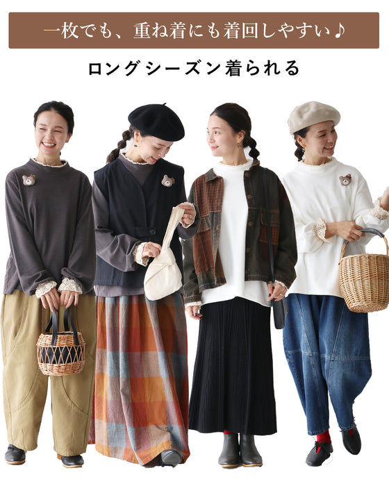 (全2色)日常を暖か快適に トップス