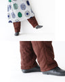 Linen blend warm and cozy padded pants