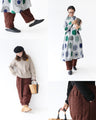 Linen blend warm and cozy padded pants
