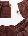 Linen blend warm and cozy padded pants