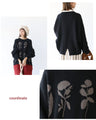 Flower Shadow Knit Top