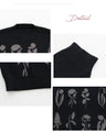 Flower Shadow Knit Top