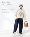 Round apple embroidery padded shirt