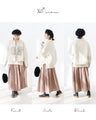 Round apple embroidery padded shirt