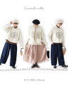 Round apple embroidery padded shirt