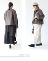 Warm mid-length shirt with fruit embroidery