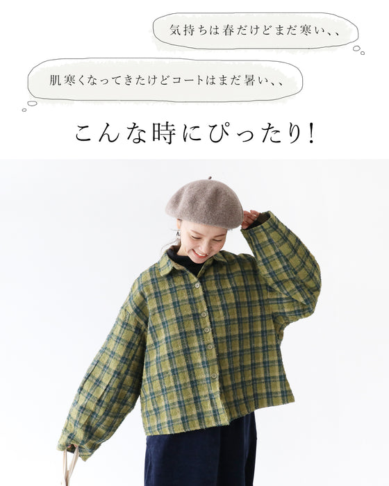 中間季節・暑がりさんにぴったり シャツ見え軽アウター