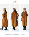 A slimming coat with eye-catching buttons