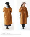 A slimming coat with eye-catching buttons