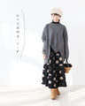 A knit skirt with a special pattern