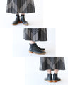 Monochrome patterned knit skirt
