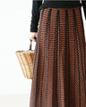 A knit skirt that makes you look slender