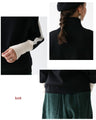 A knit top with a neat line and color scheme