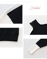 A knit top with a neat line and color scheme