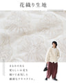 Floral woven padded coat