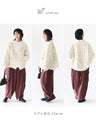 Floral woven padded coat