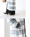 Warm padded checked coat for snowy days