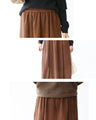 A skirt with ruffled hem