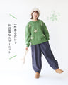 Warm and cozy floral embroidered knit top