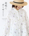 花咲くガーゼブラウス