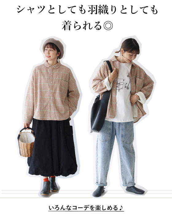 レトロな雰囲気 カラフルチェックトップス