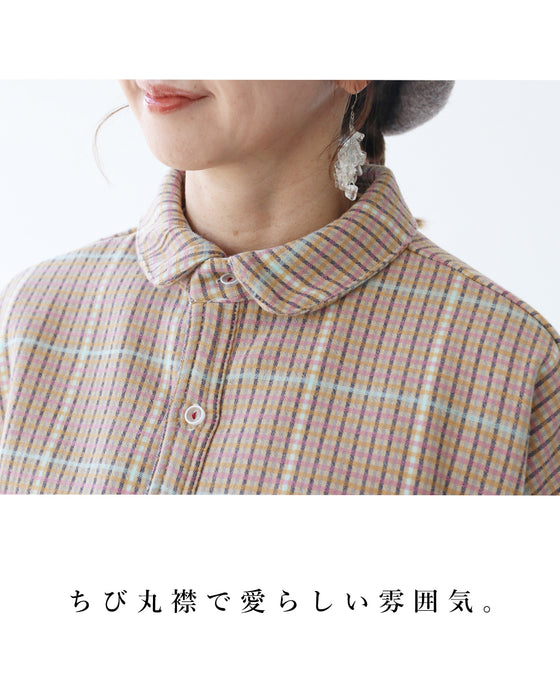 レトロな雰囲気 カラフルチェックトップス