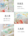 あたたかい水彩の花々柄シャツ