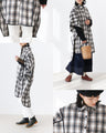 A stylishly concealed poncho-style dress