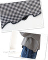 Gingham with hemline that can be worn alone or layered