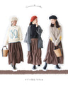 A skirt designed like origami