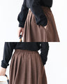 A skirt designed like origami