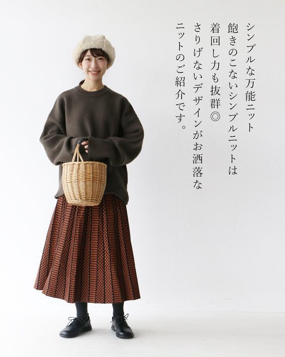 Loosely sewn knit top