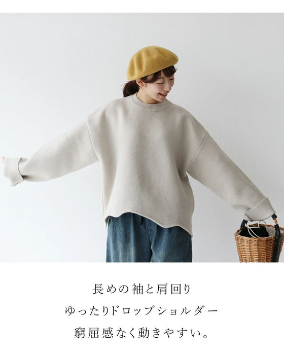 Loosely sewn knit top