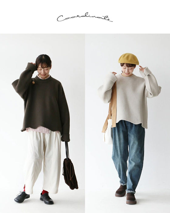 Loosely sewn knit top