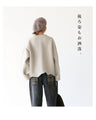 Loosely sewn knit top