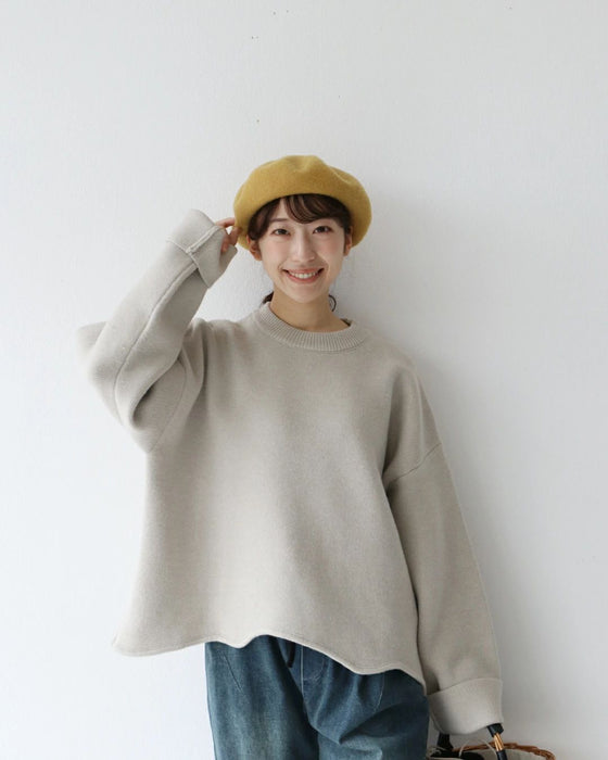 Loosely sewn knit top