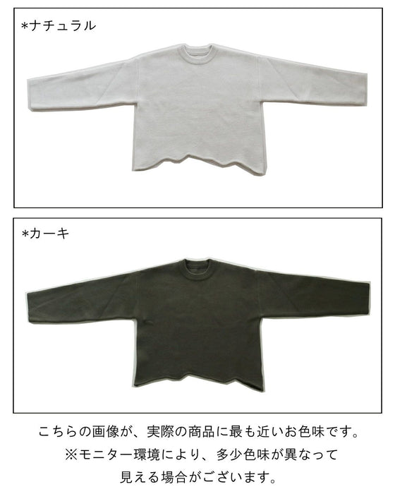 Loosely sewn knit top