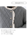 Quilted padding with floral embroidery on pockets Outerwear