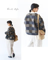 Quilted padding with floral embroidery on pockets Outerwear