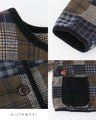 Quilted padding with floral embroidery on pockets Outerwear