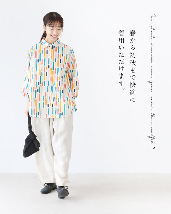 気分が上がるレトロカラーシャツ