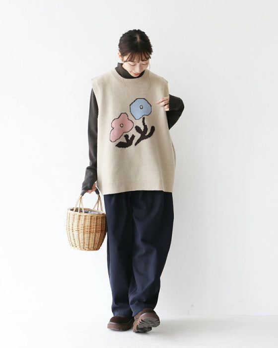 ゆる～いタッチのお花ベスト