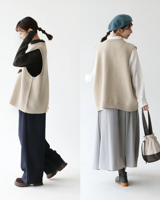 ゆる～いタッチのお花ベスト