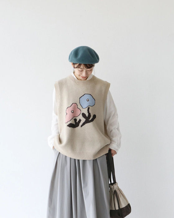 ゆる～いタッチのお花ベスト