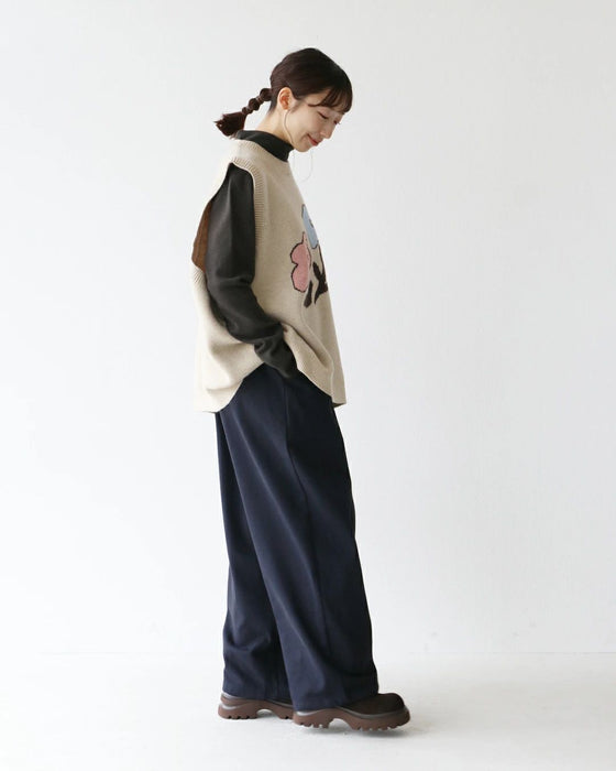 ゆる～いタッチのお花ベスト