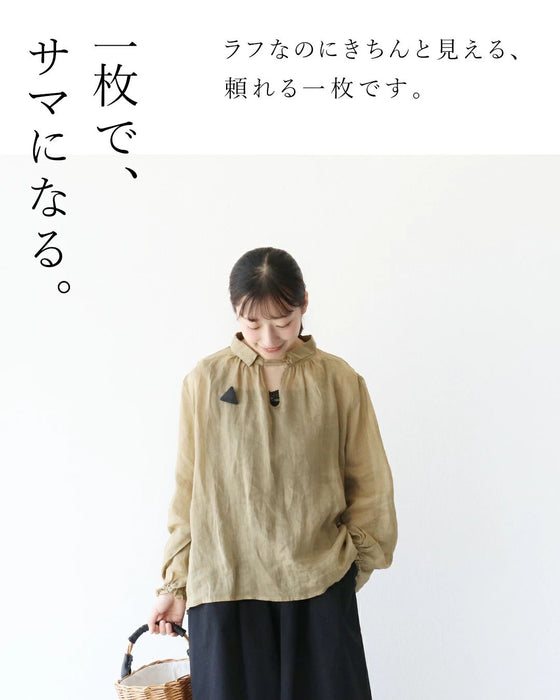 風をまとう軽やかさ ブラウス