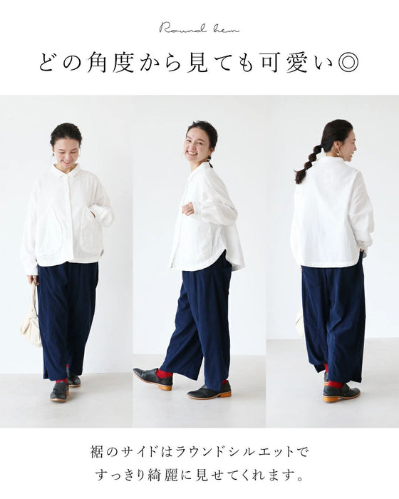 一枚でも日除けにも まるポケWガーゼシャツ