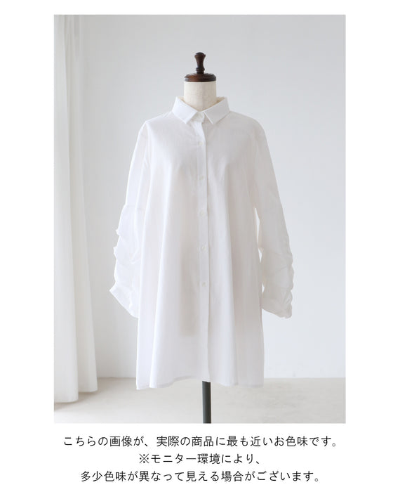 【S〜3L対応】一枚で絵になる上品シャツ